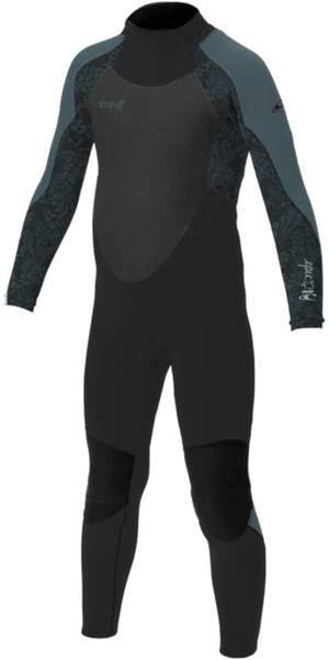 2026 O'Neill Junior Epic 4/3mm Back Zip Neopreno 4216BG - Tempered Steel / Shaded Island Sky / Shade